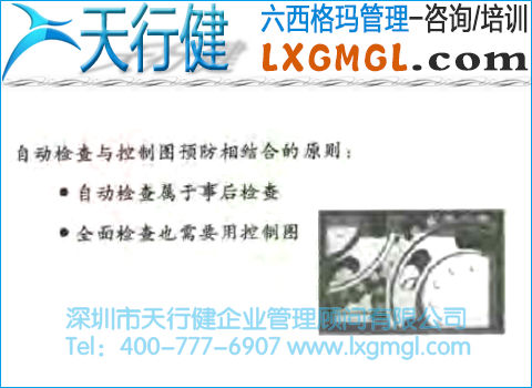 控制圖預防結合原則 結合自動檢查使用控制圖